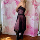 Y2K Betsey Johnson Goth Lace Midi Dress