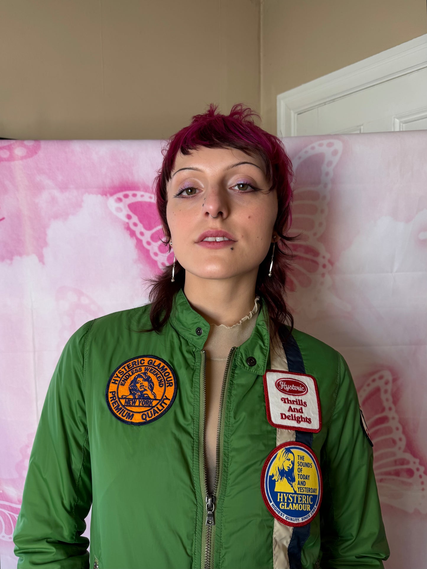 2010s Hysteric Glamour Nylon Jacket w Patches