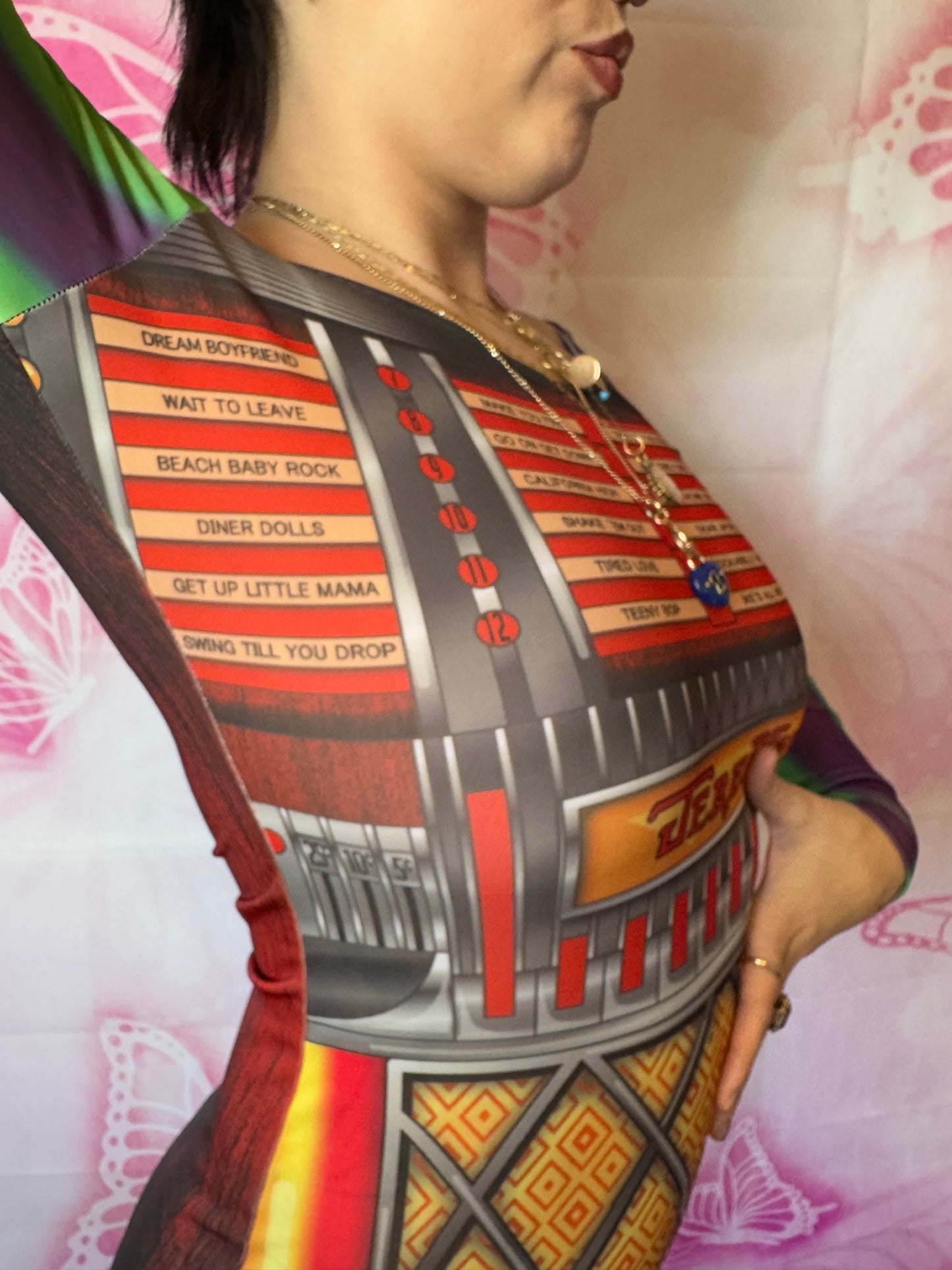 2010s Jeremy Scott for Adidas Jukebox Body-con Dress