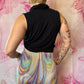 Y2K Pastel Swirl Mini Skirt