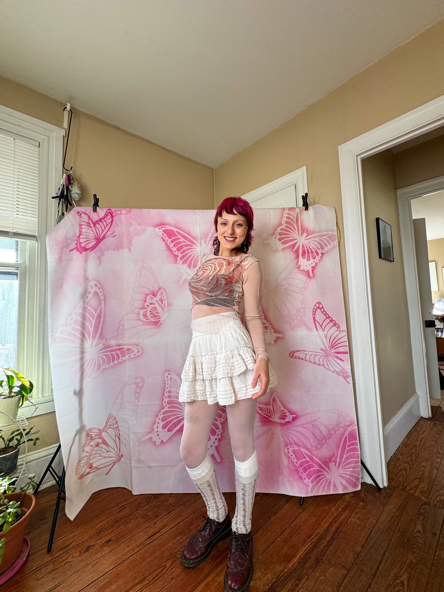 Y2K Euro Knit Rosette Top