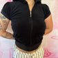 2010s Juicy Couture Terrycloth Zip Up Hoodie