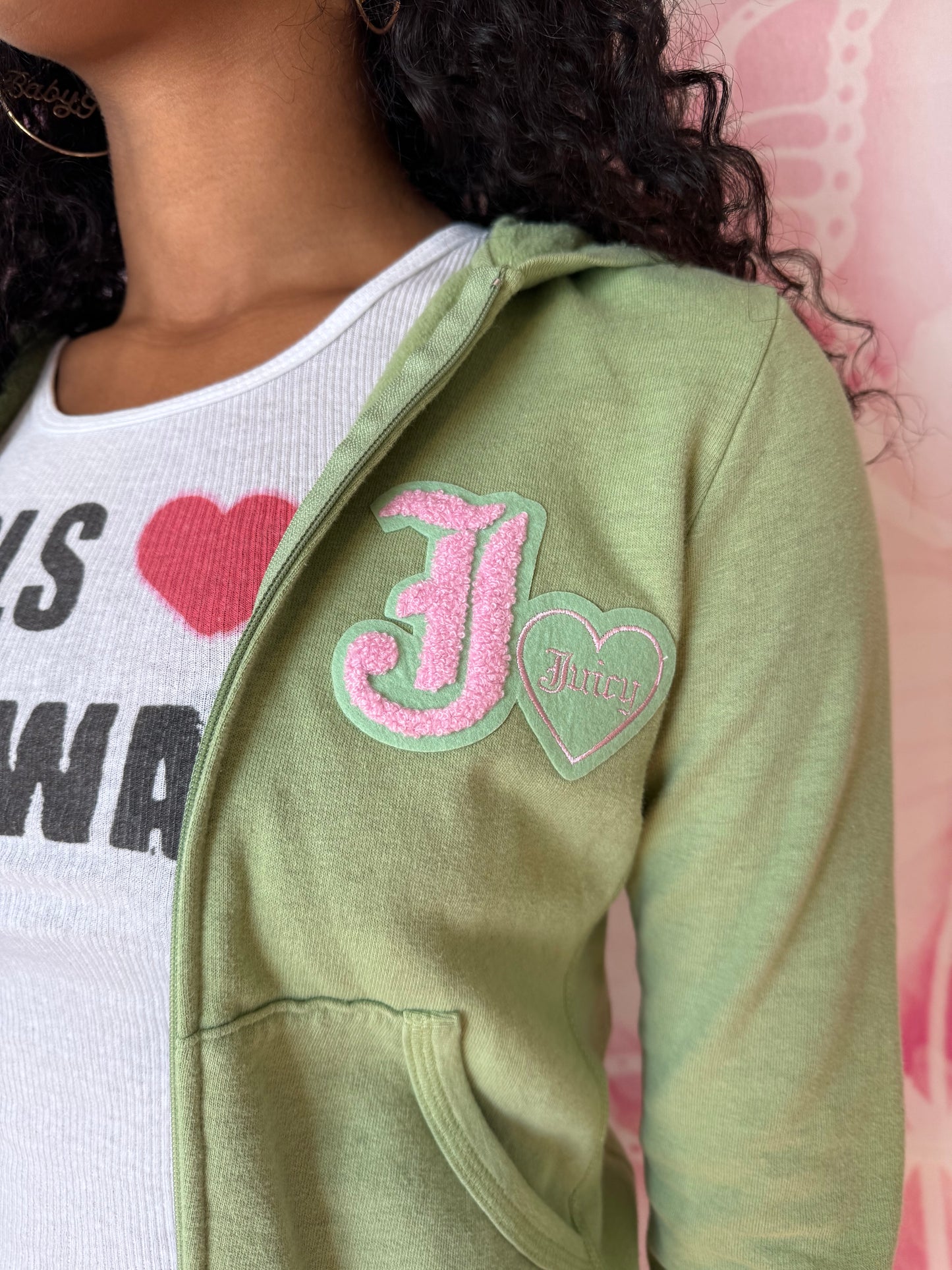Y2K Juicy Couture Pam & Gela Era “Fluffy J” 2 Piece Skirt Set