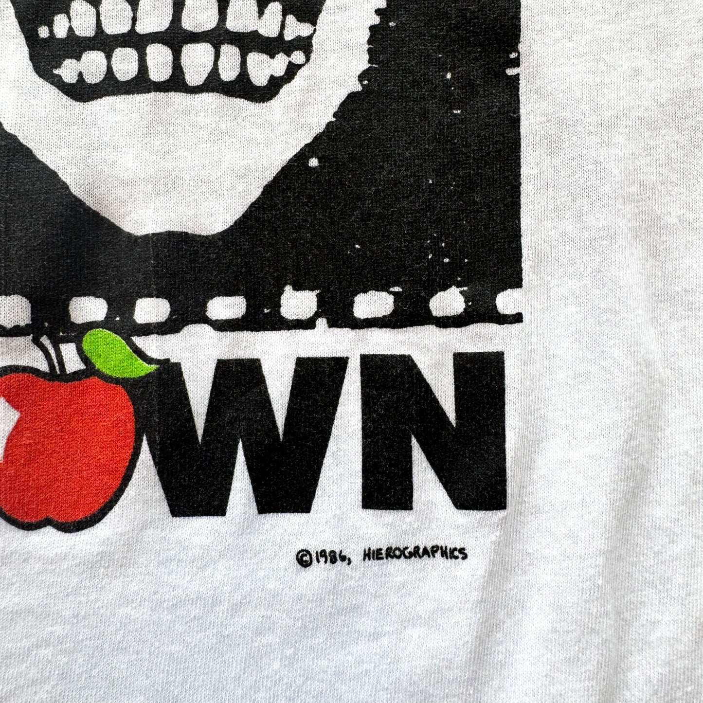 1986 “Crack Down” Benefit Concert T-Shirt