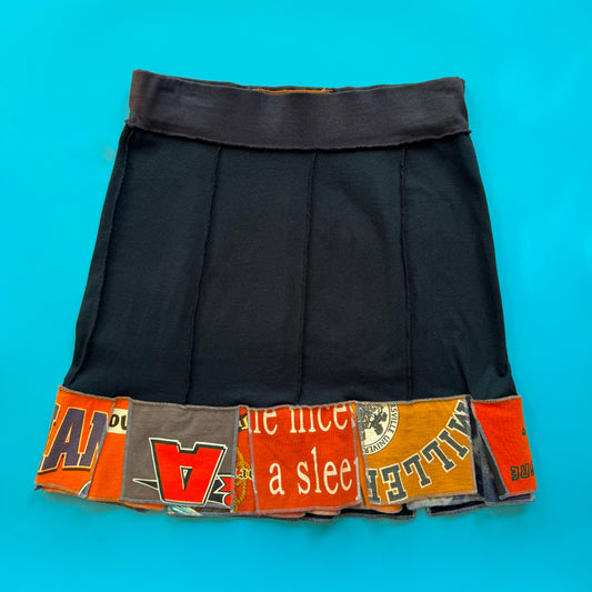 Deadstock Pantaluna Upcycled T-Shirt Skirt in S