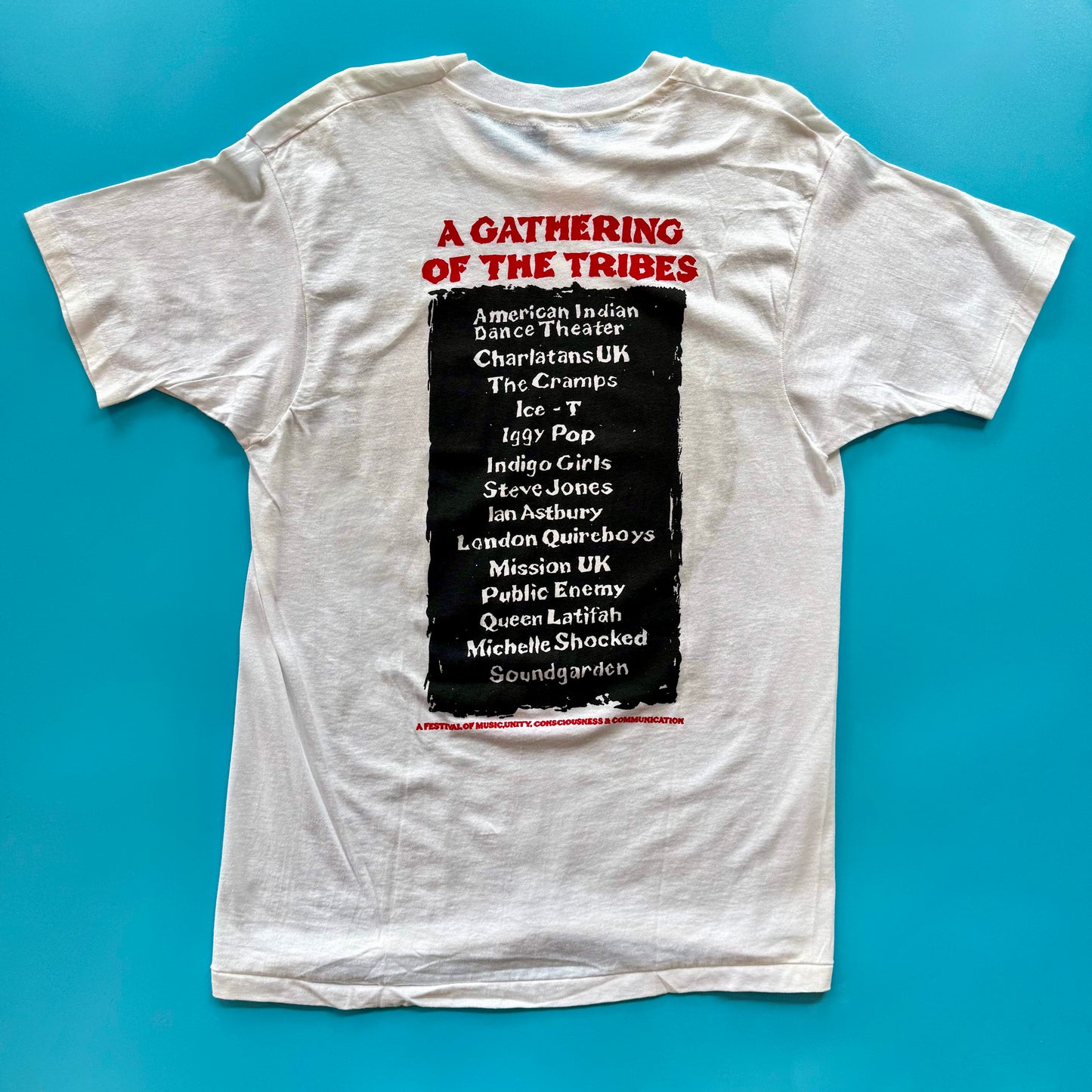 1990 "A Gathering Of The Tribes" Music Festival T-Shirt