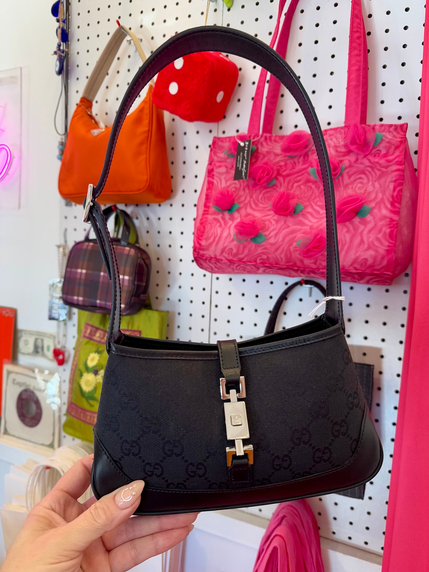 Y2K GUCCI Jackie Mini Monogram Bag