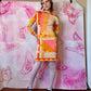 εϊз COMING SOON εϊз 1960s Emilio Pucci Pink-Orange-Yellow Zig Zag Silk Jersey Shift Dress
