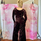 90s Betsey Johnson Velvet Jumpsuit