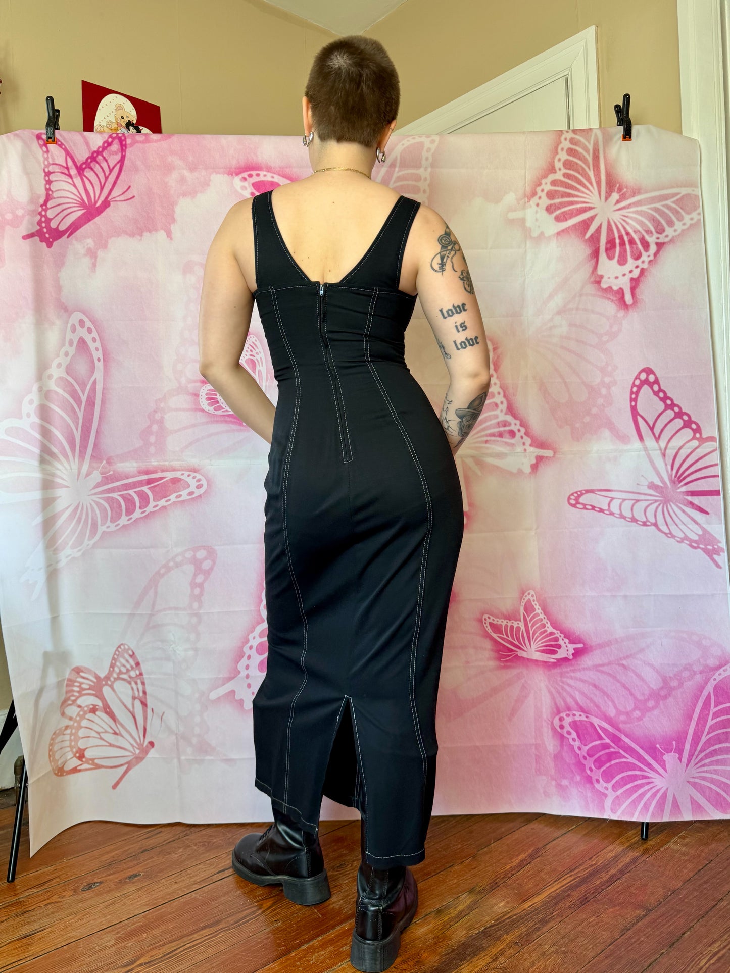 90s Bra Top Maxi Dress