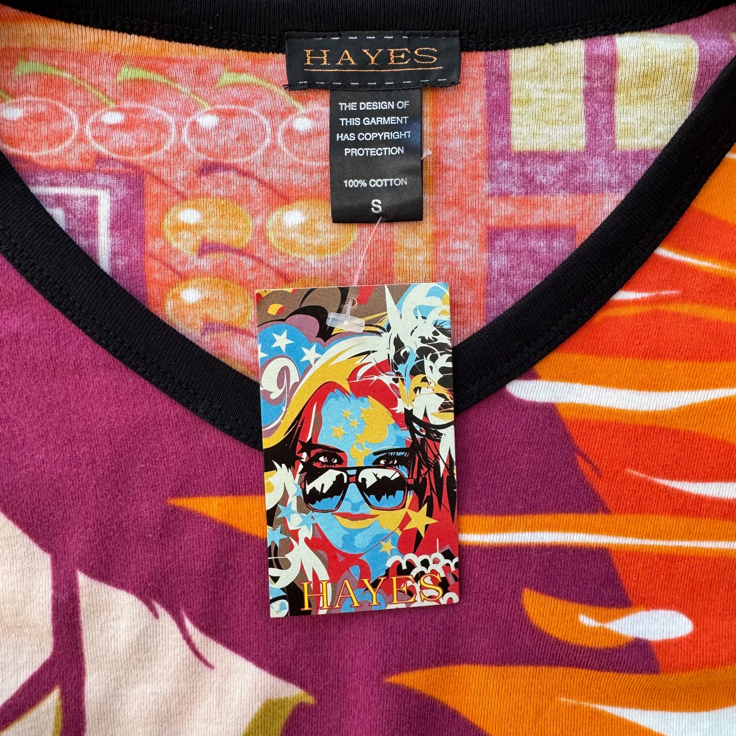 Y2K Deadstock Hayes Graphic Long Sleeve Tee