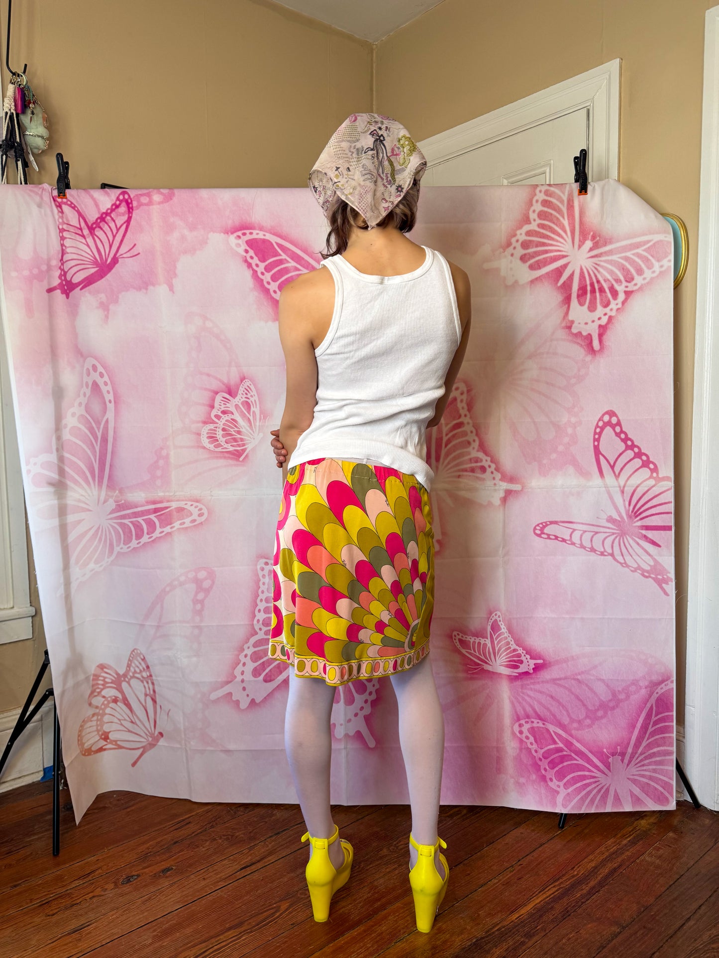 εϊз COMING SOON εϊз 1960s Emilio Pucci Psychedelic Peacock Skirt