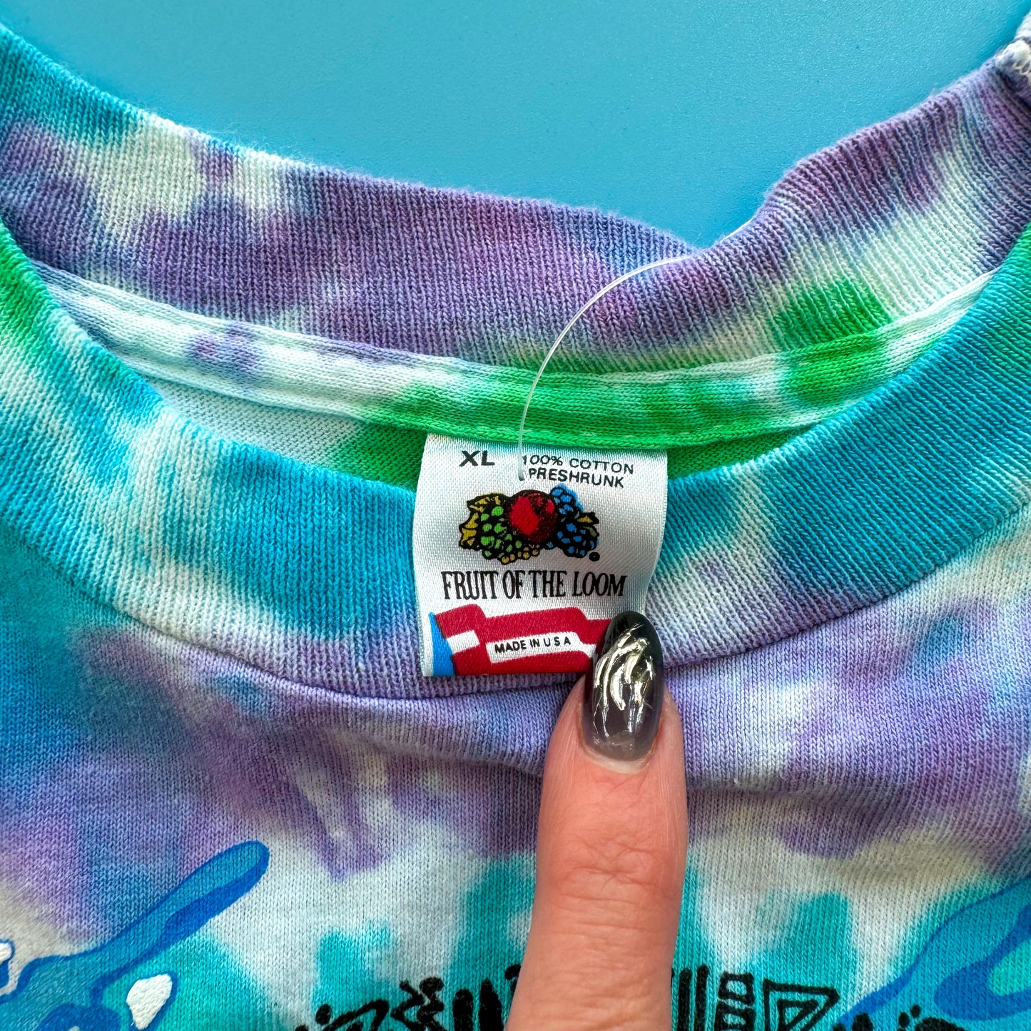 1990 Jerry Garcia Hawaiian Tour Tie Dye Deadstock T-Shirt