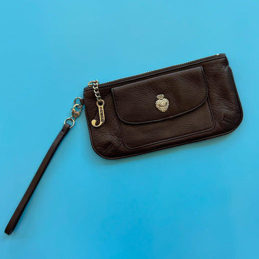 Y2K Juicy Couture Leather Wristlet