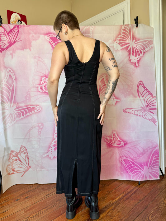 90s Bra Top Maxi Dress