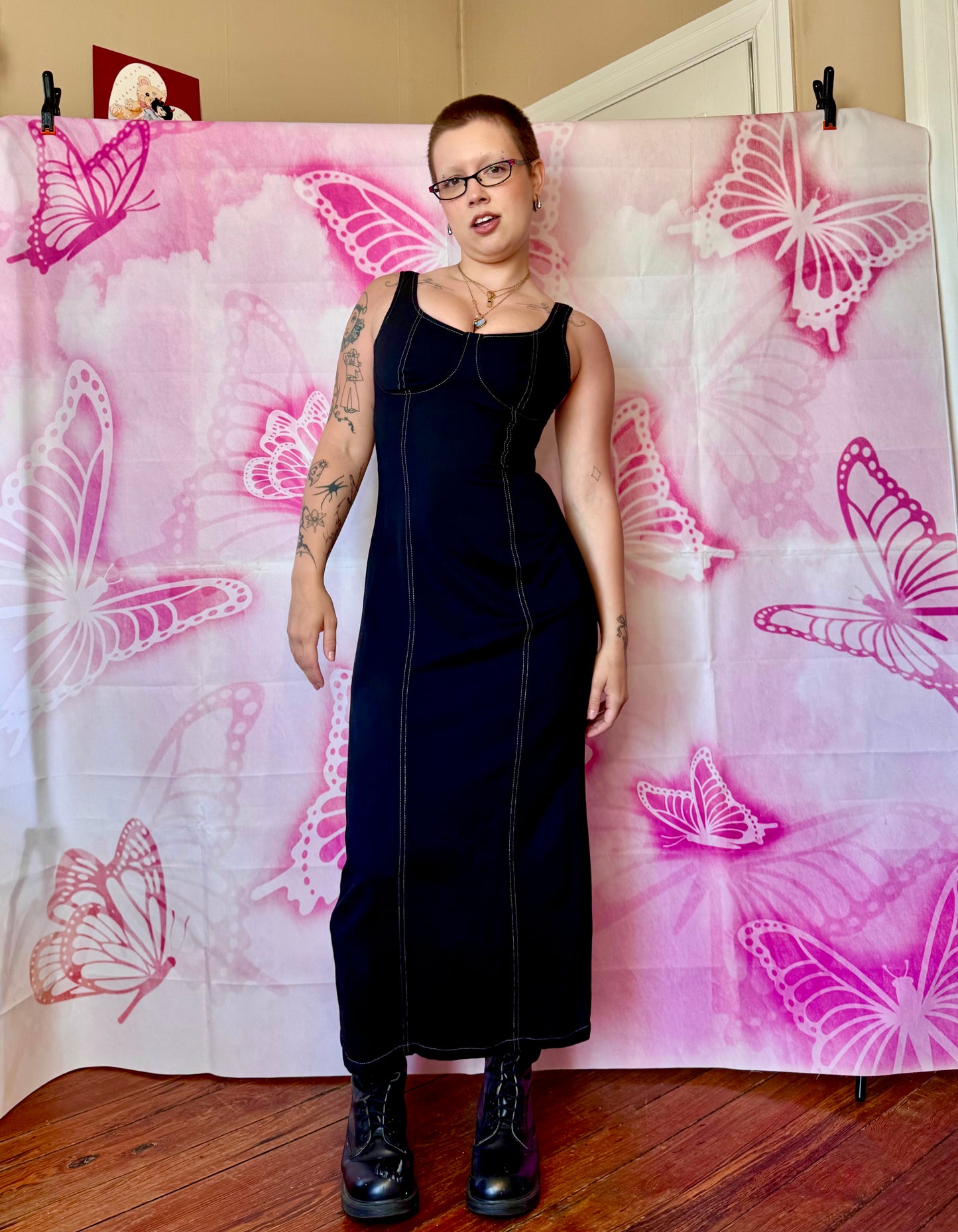 90s Bra Top Maxi Dress