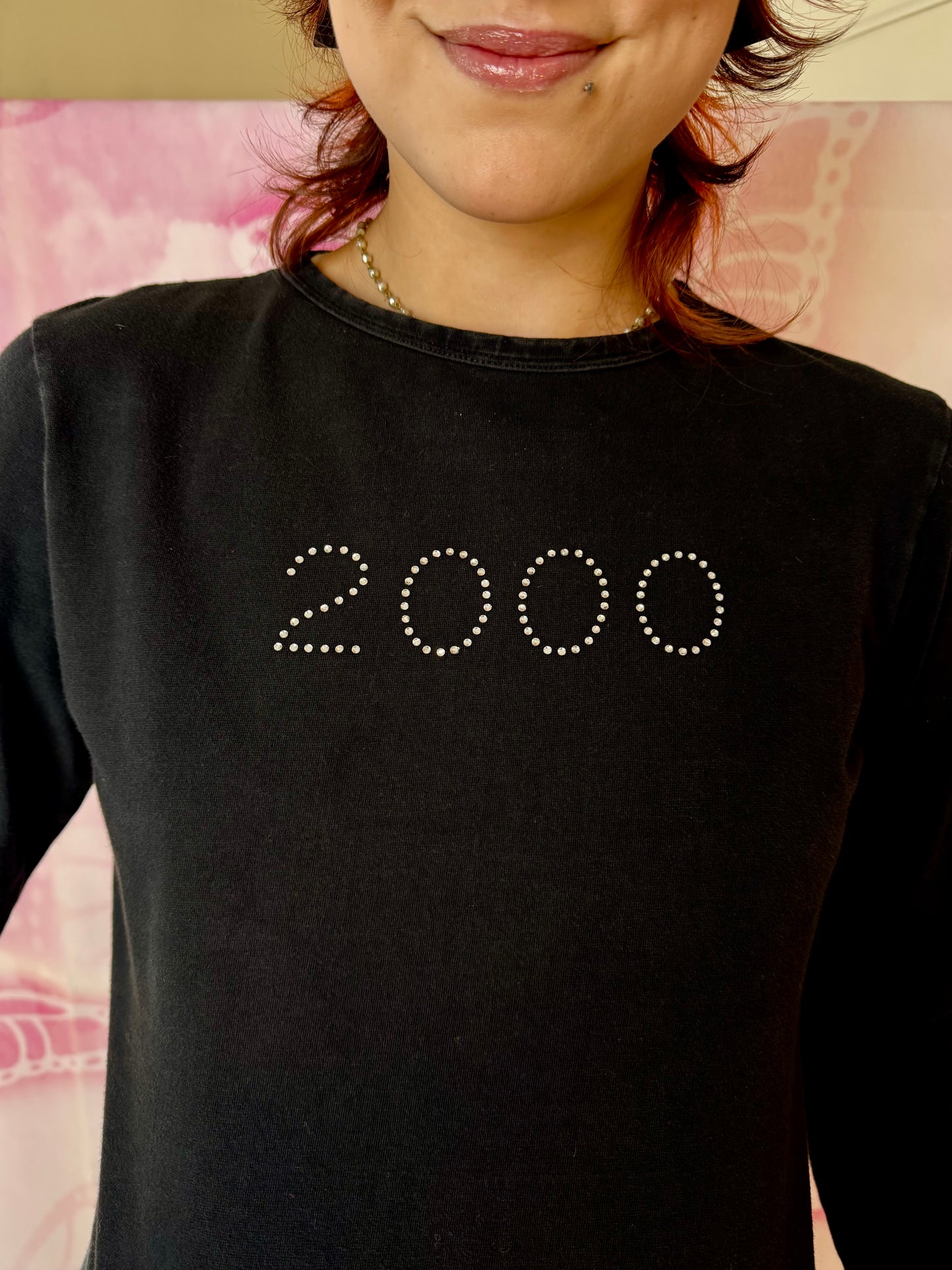 2000 Rhinestone Long Sleeve Tee