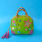 2004 Dooney & Bourke x Lindsay Lohan Square Bowler Collab Bag