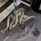 Wave Pearl Hair Claw - Oversized Metal Shark Clip