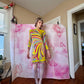 εϊз COMING SOON εϊз 1960s Emilio Pucci Citrine Pinwheel Print Silk Jersey Shift Dress