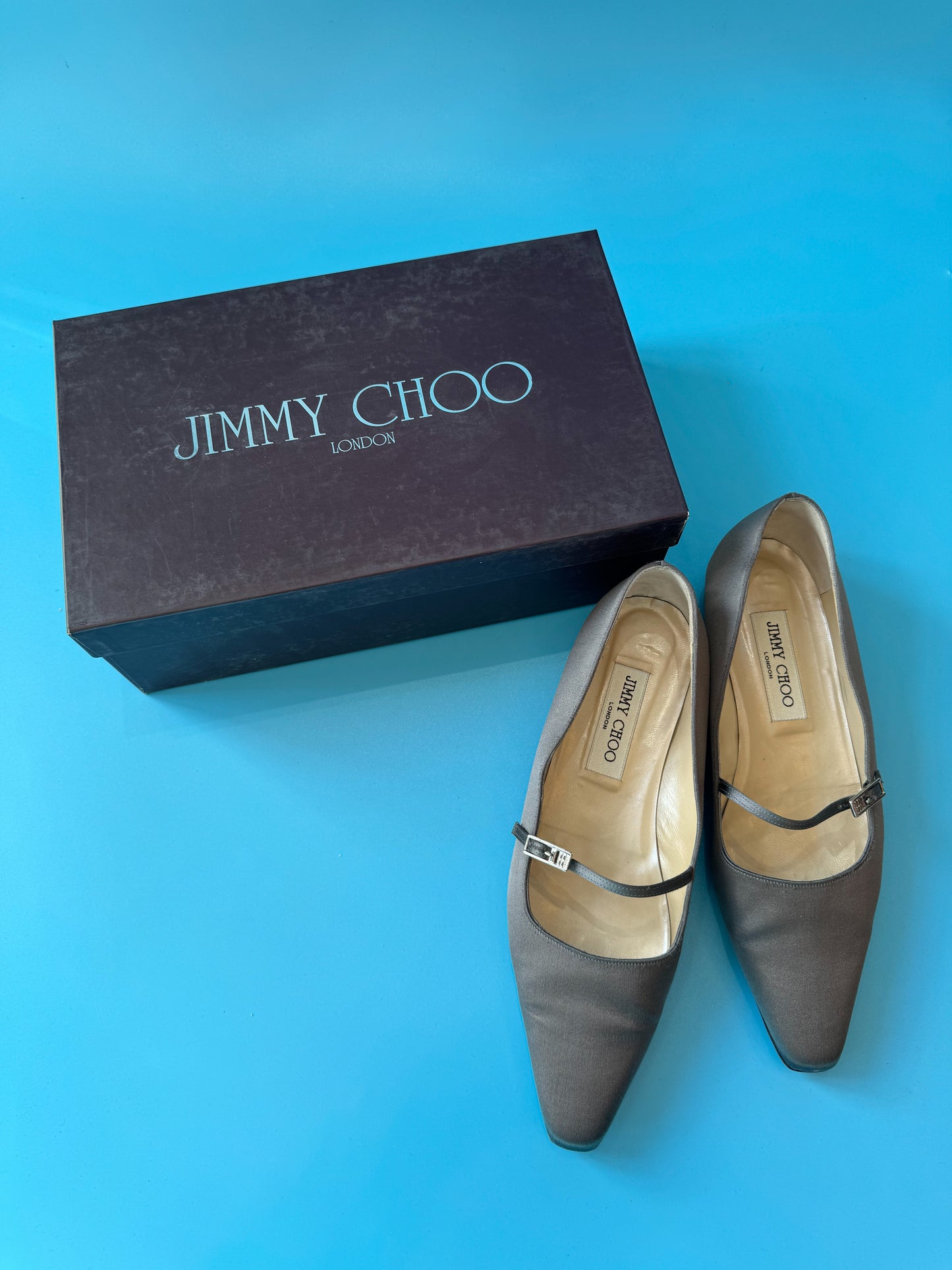 Y2K Jimmy Choo Satin Ballet Flats