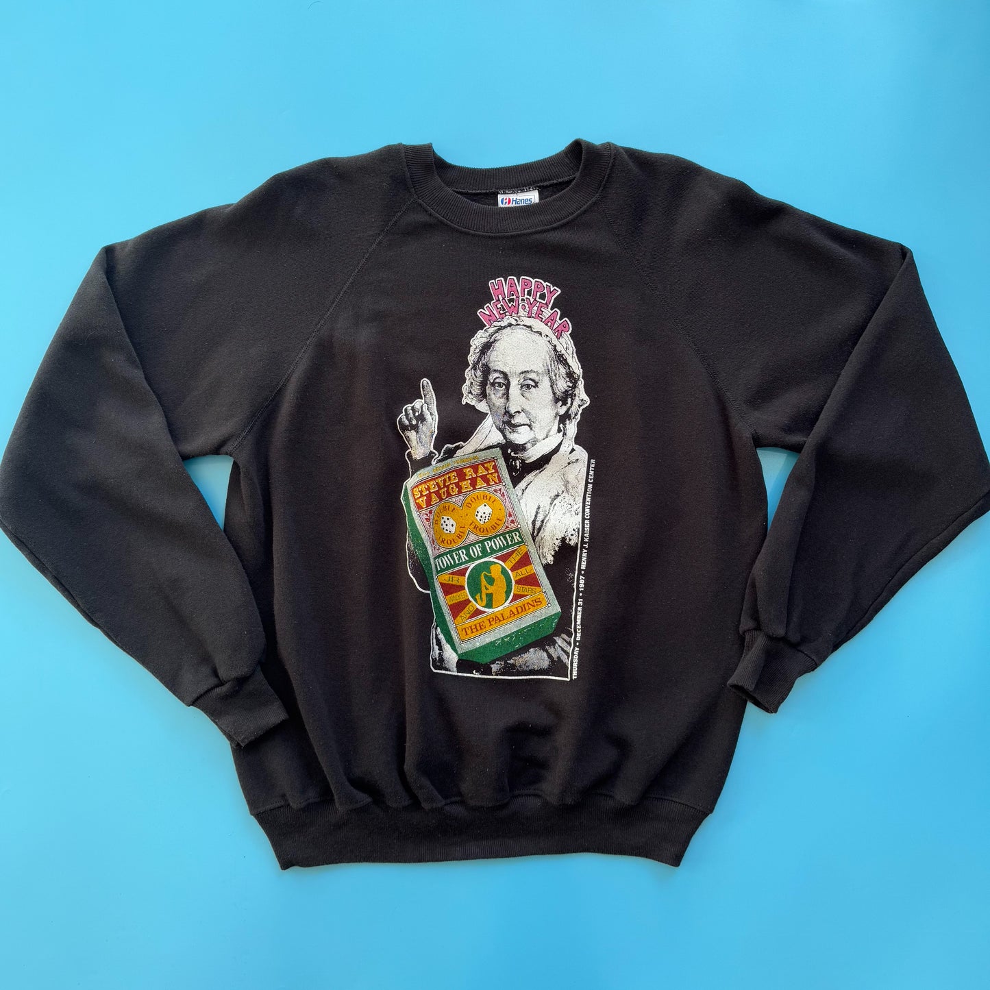 1987 Bill Graham Presents Stevie Ray Vaughan NYE Crewneck