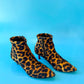 Y2K Betsey Johnson Leopard Sock Boots