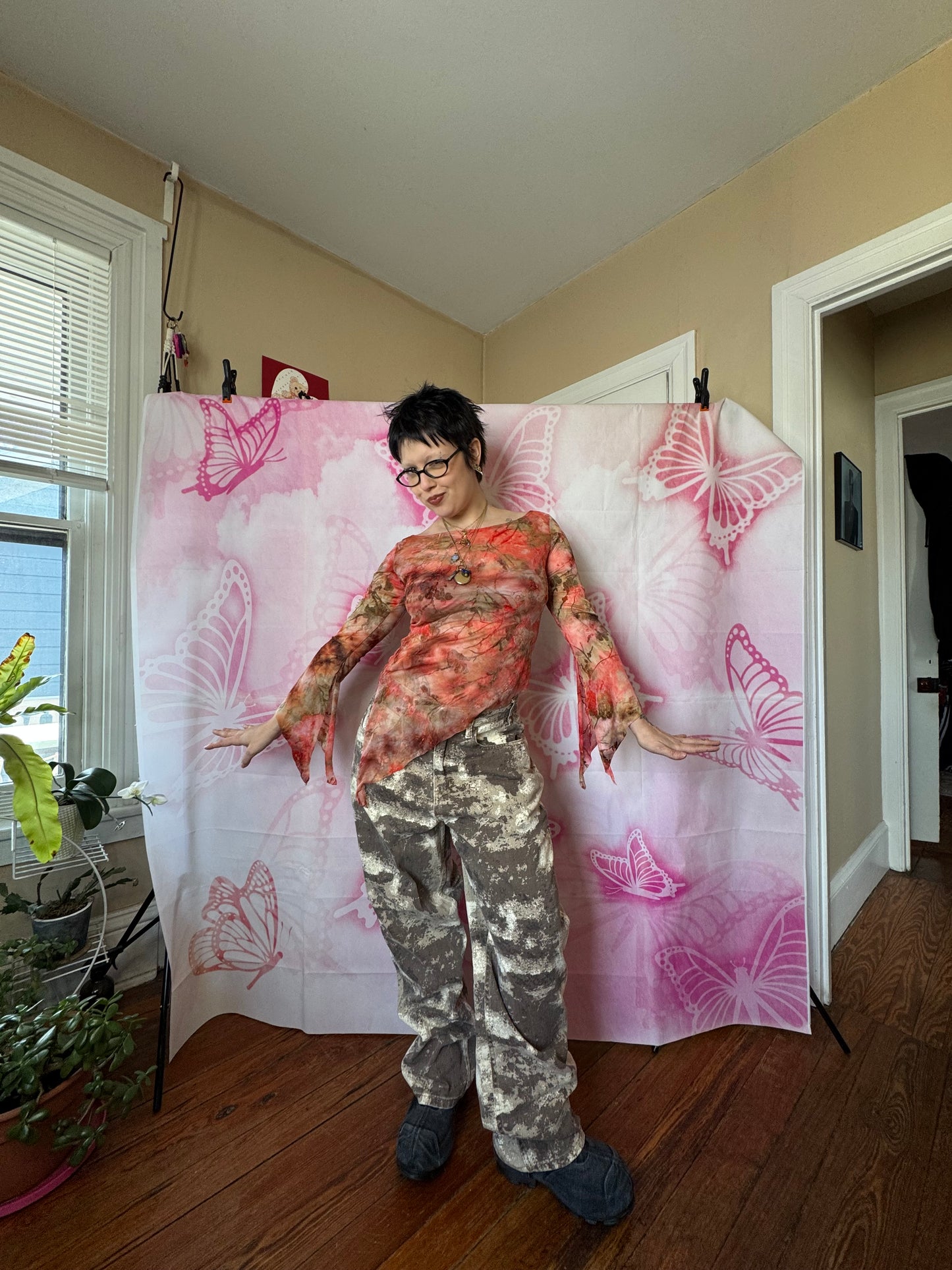 Y2K Watercolor Print Fairycore Top