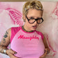 Y2K Naughty Graphic Crop Top