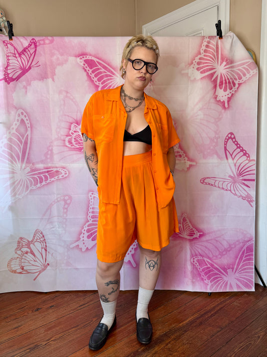 90s Silk 2 Piece Leisure Set