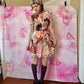 1960s Emilio Pucci Pink-Orange-Brown Psychedelic Printed Cotton Short Sleeve Dress