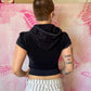 2010s Juicy Couture Terrycloth Zip Up Hoodie