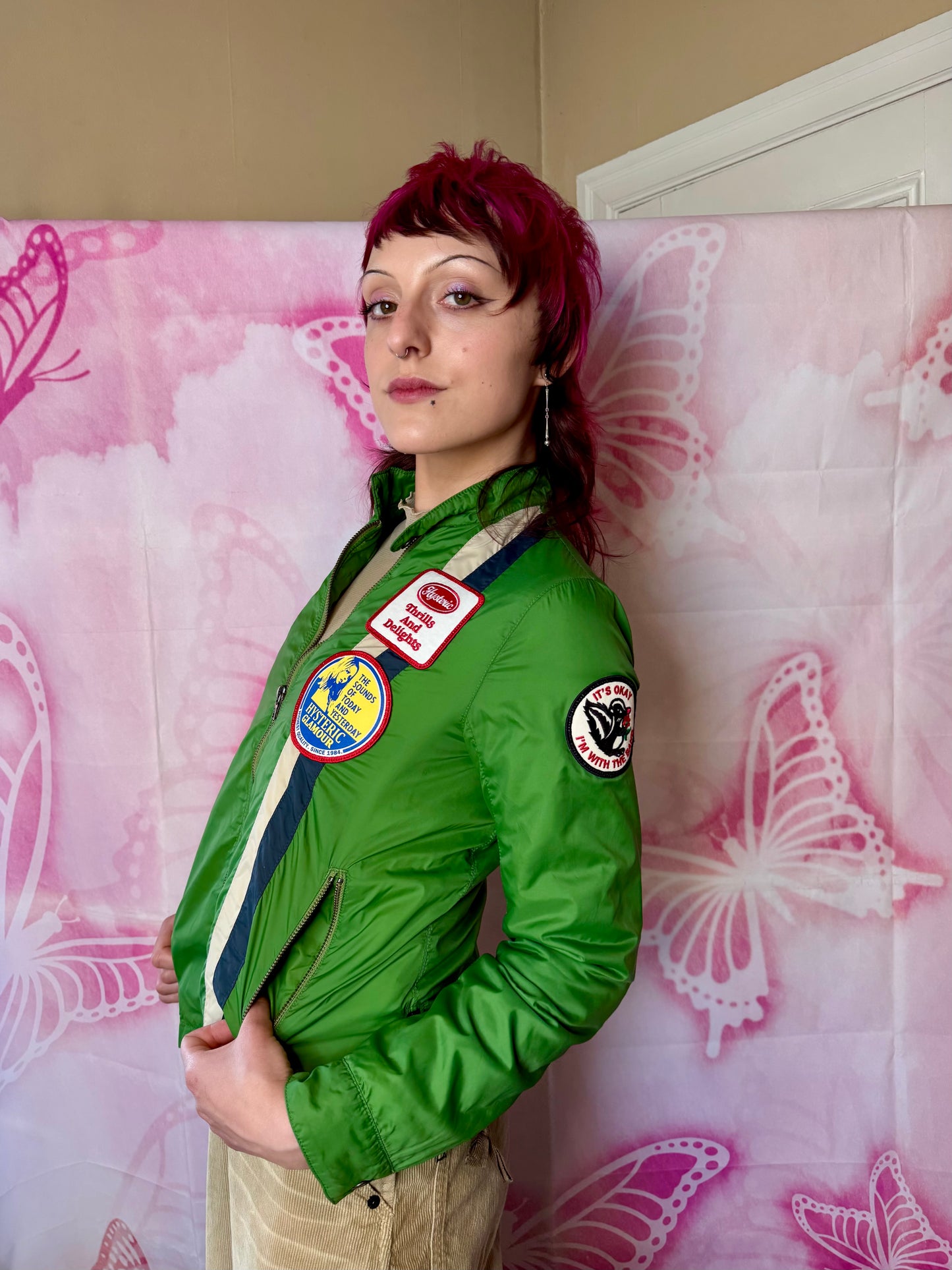 2010s Hysteric Glamour Nylon Jacket w Patches