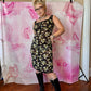 2000 Spring Betsey Johnson Floral Sheer Slip Dress
