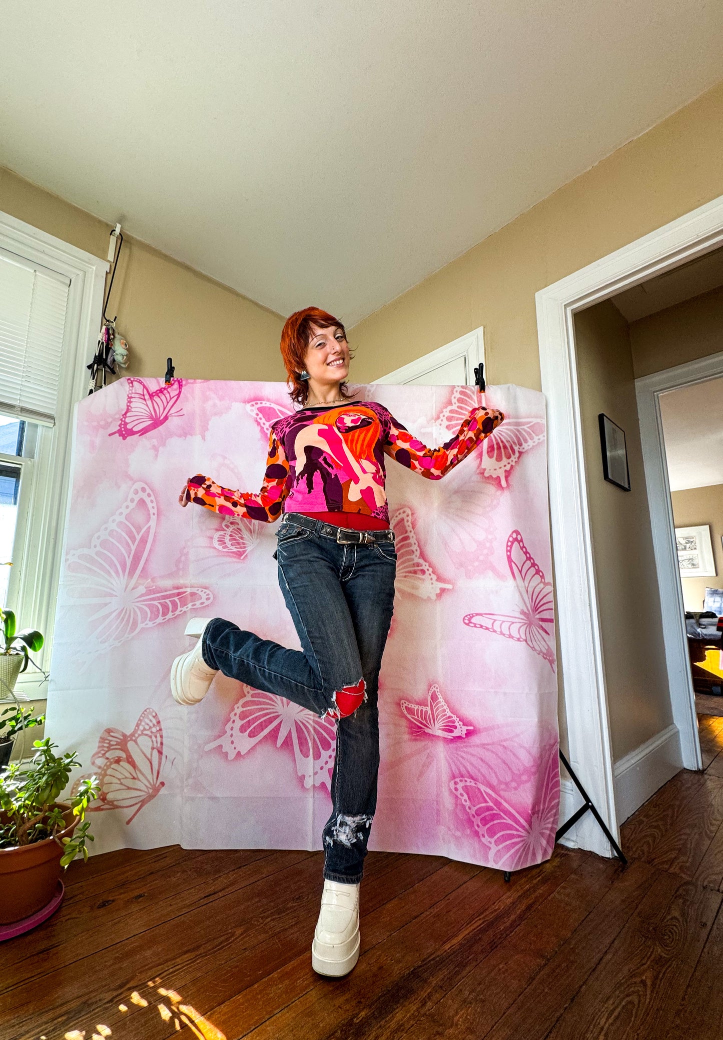 Y2K Deadstock Hayes Graphic Long Sleeve Tee