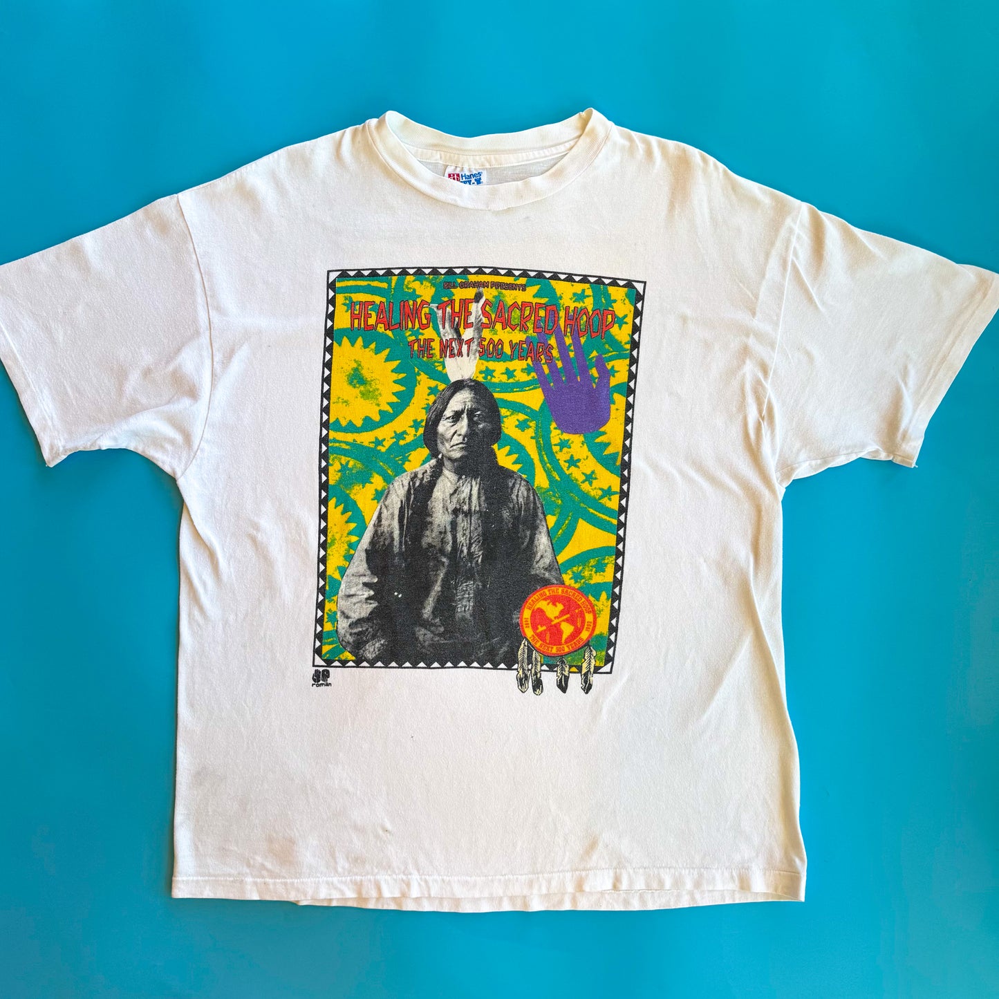 1992 Bill Graham Presents Healing The Sacred Hoop Benefit Show T-Shirt