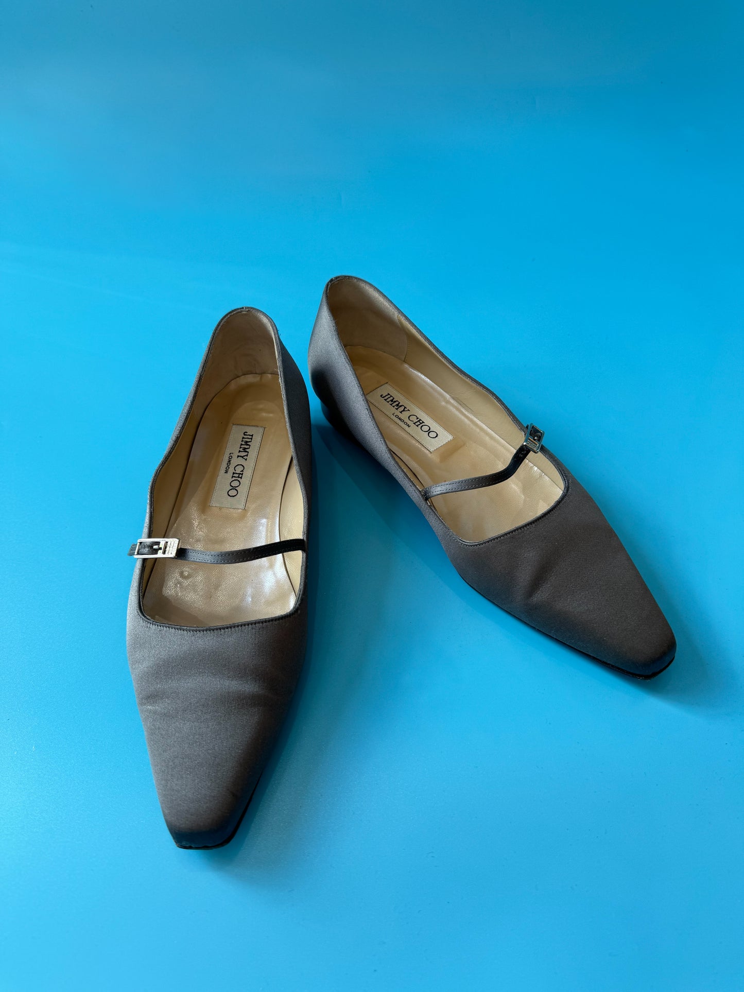 Y2K Jimmy Choo Satin Ballet Flats