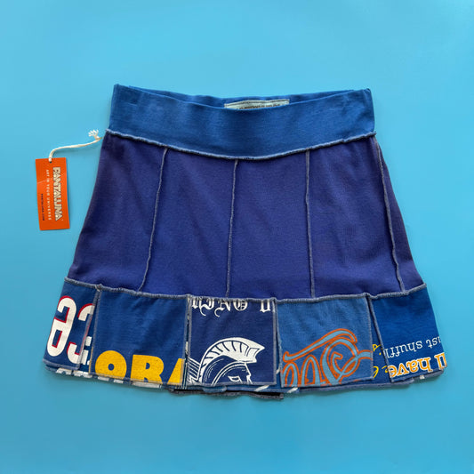 Deadstock Pantaluna Upcycled T-Shirt Skirt in XS