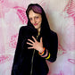 2010s Juicy Couture Oversized Velour Zip Up Hoodie