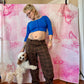 2010 Betsey Johnson Lipstick Cropped Cardigan