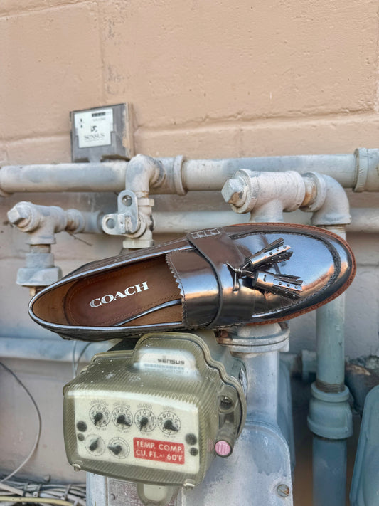 Y2K Coach Metallic Loafers