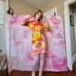 εϊз COMING SOON εϊз 1960s Emilio Pucci Geometric Circle Print Silk Jersey Shift Dress w Cord Crystal Belt