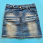 Y2K Miss Blumarine Mini Denim Skirt