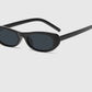 Narrow Oval Frame Retro Sunglasses