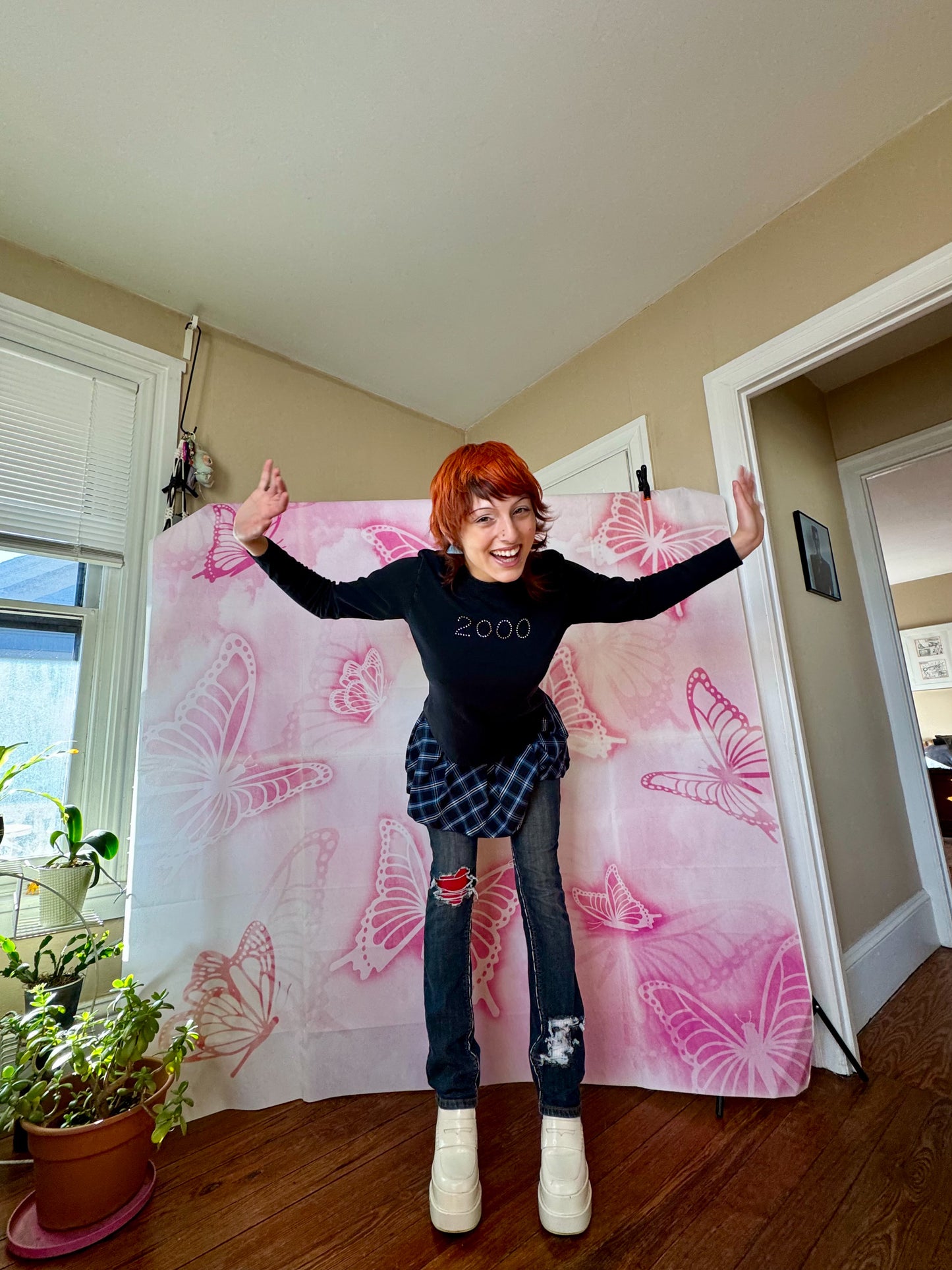 2000 Rhinestone Long Sleeve Tee