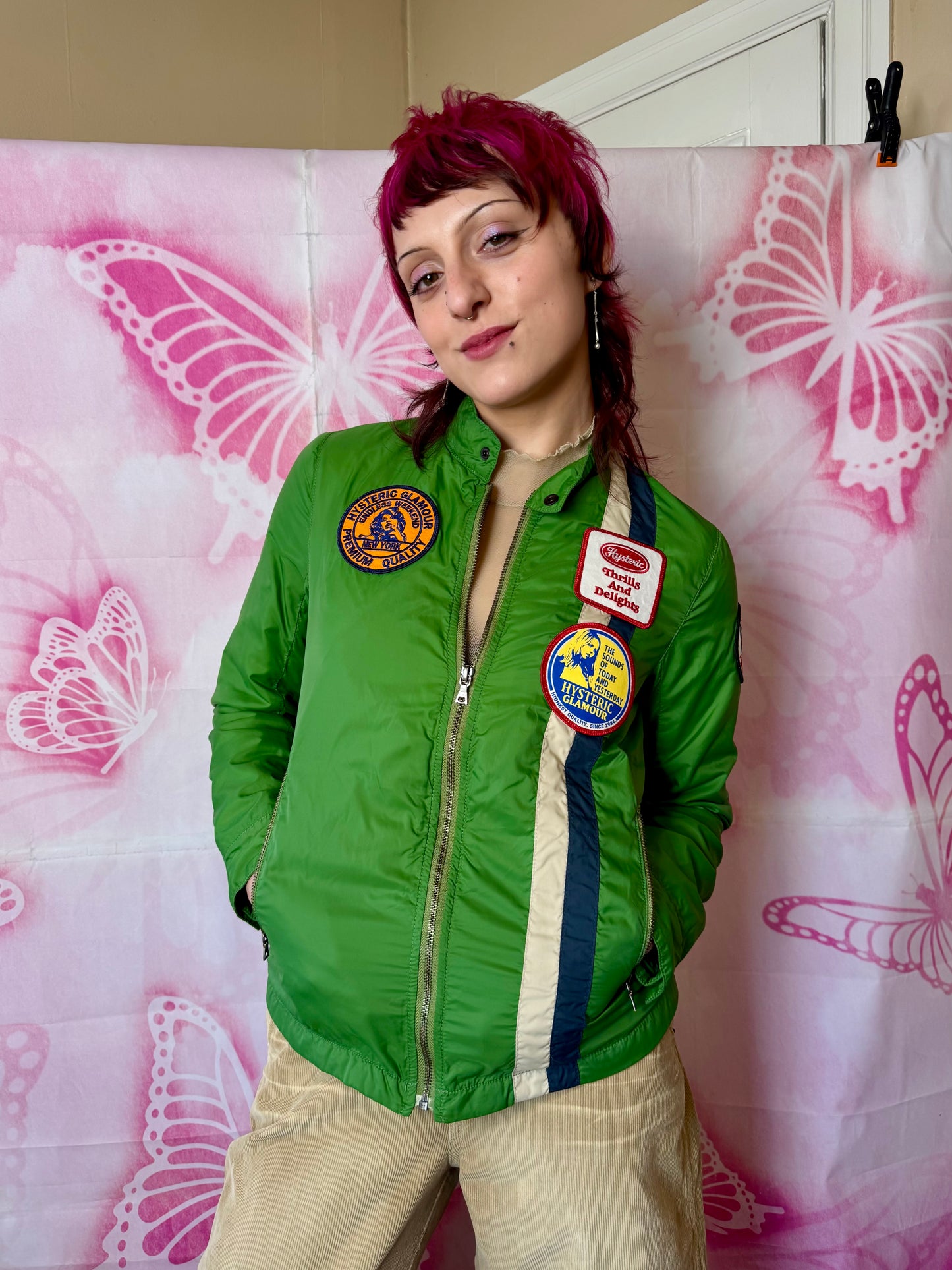 2010s Hysteric Glamour Nylon Jacket w Patches