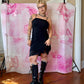 Y2K Betsey Johnson Silk Lettuce Hem Dress