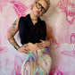 Y2K Pastel Swirl Mini Skirt