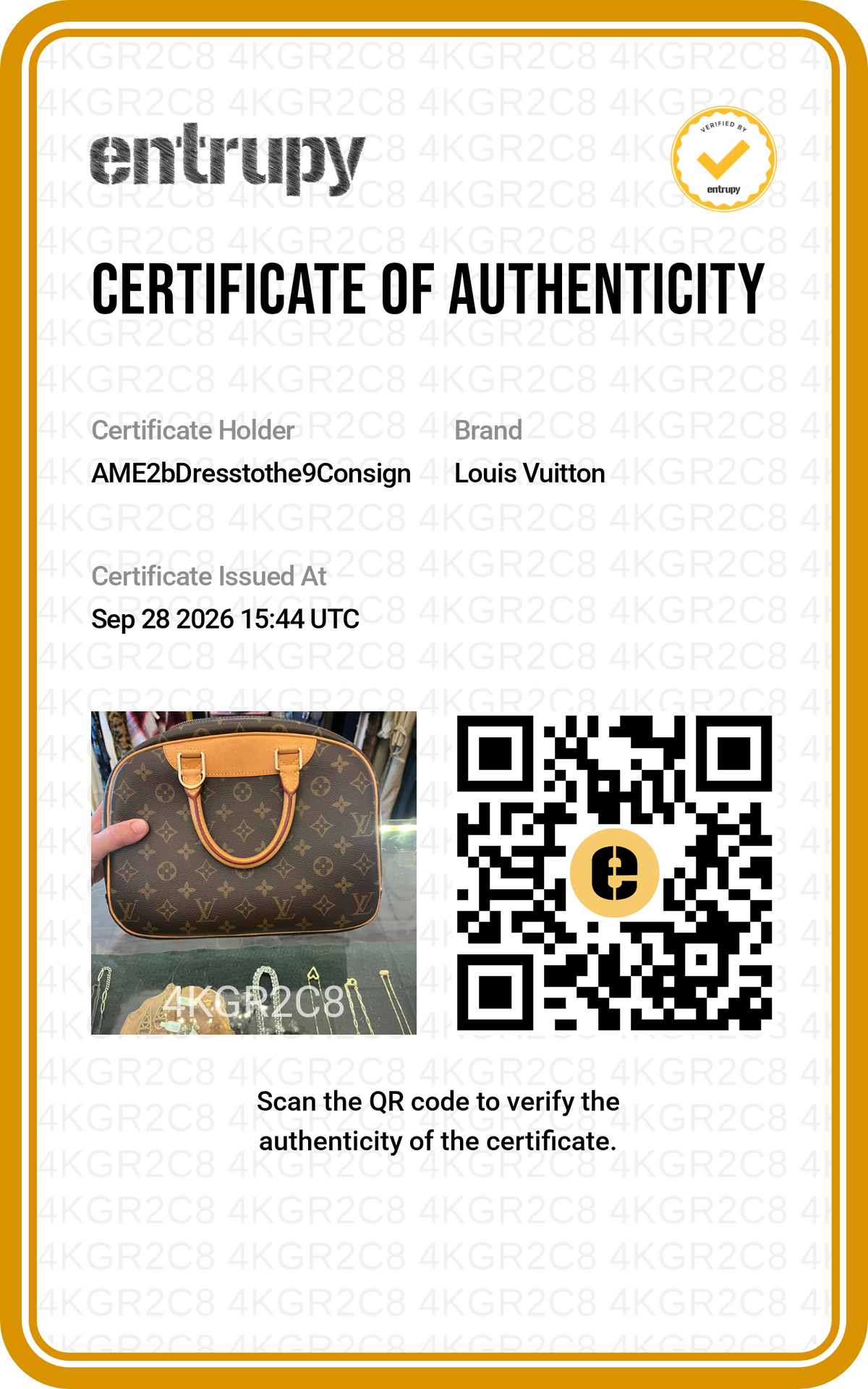 2007 Louis Vuitton Trouville Handbag