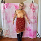 Y2K Betsey Johnson Floral Mesh Skirt